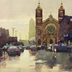 Reflecting on St Stan's 21x14